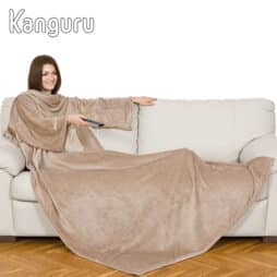 KANGURU DELUXE שמיכת פינוק עם שרוולים וכיס בעיצוב Lavatelli italy כאמל
