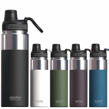 Alpin Flask בקבוק תרמי נירוסטה חם/קר עם ידית אחיזה מבית ASOBU