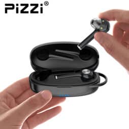 "פיצי" PiZZi זוג אוזניות מיני Bluetooth Hybrid in-Ear HeadPhones איכותיות עם בבית טעינה