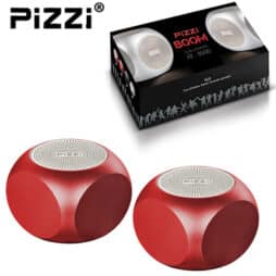 "פיצי בום" PiZZi Boom זוג רמקולים Bluetooth עוצמתי 2x5W במיוחד בצבע אדום