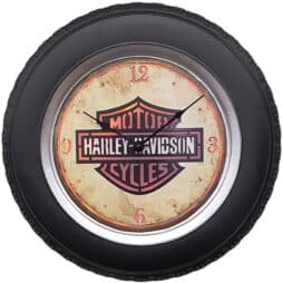 שעון קיר HARLEY הארלי דוידסון עם תאורת לד ע"י שלט רחוק